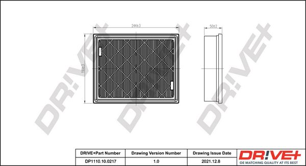 Air Filter Dr!ve+ DP1110.10.0217