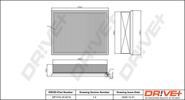 Oro filtras Dr!ve+ DP1110.10.0219