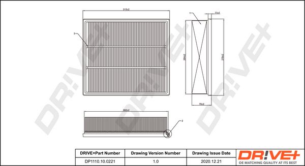 Air Filter Dr!ve+ DP1110.10.0221