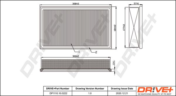 Air Filter Dr!ve+ DP1110.10.0222