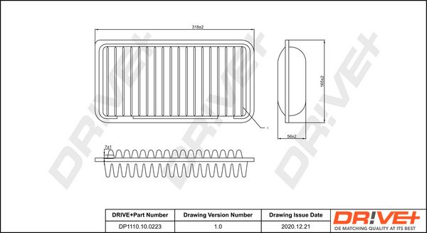 Oro filtras Dr!ve+ DP1110.10.0223