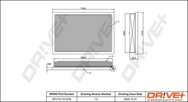 Oro filtras Dr!ve+ DP1110.10.0230