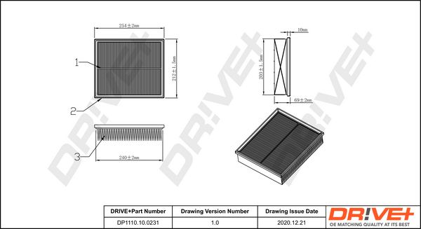 Air Filter Dr!ve+ DP1110.10.0231