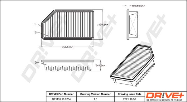 Air Filter Dr!ve+ DP1110.10.0234