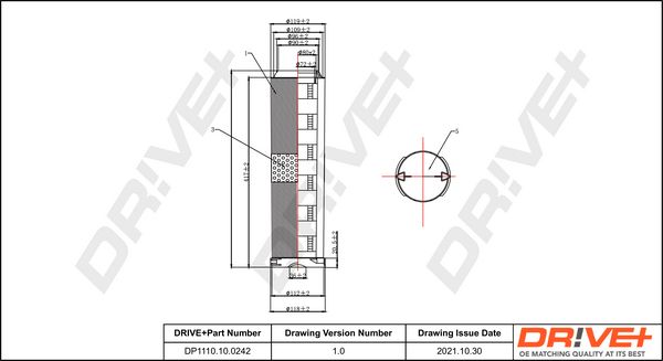 Oro filtras Dr!ve+ DP1110.10.0242