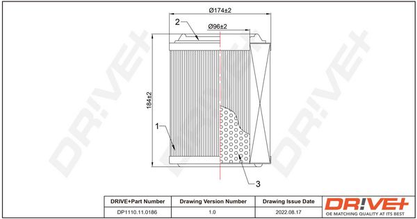 Air Filter Dr!ve+ DP1110.10.0286