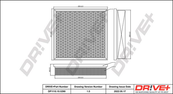 Oro filtras Dr!ve+ DP1110.10.0290