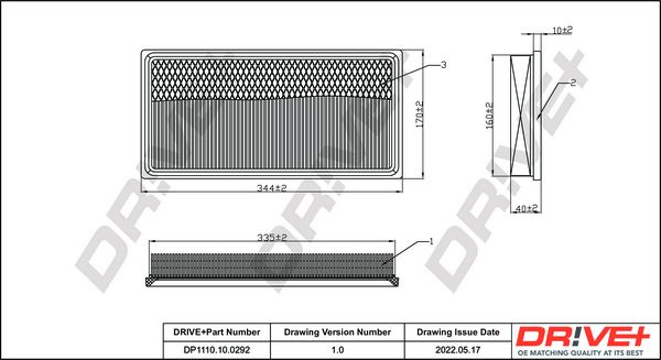 Air Filter Dr!ve+ DP1110.10.0292