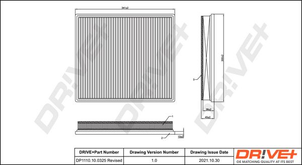 Air Filter Dr!ve+ DP1110.10.0325