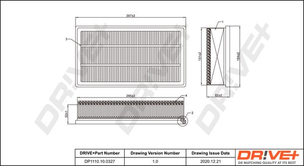 Air Filter Dr!ve+ DP1110.10.0327