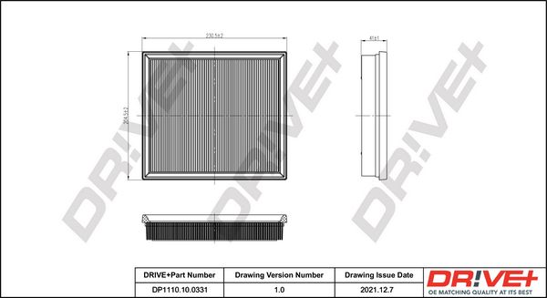 Air Filter Dr!ve+ DP1110.10.0331