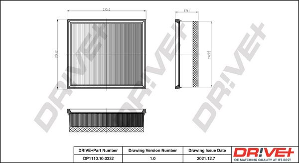 Oro filtras Dr!ve+ DP1110.10.0332