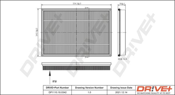 Oro filtras Dr!ve+ DP1110.10.0342