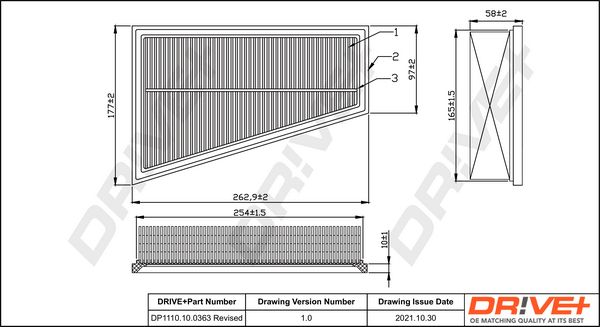 Air Filter Dr!ve+ DP1110.10.0363