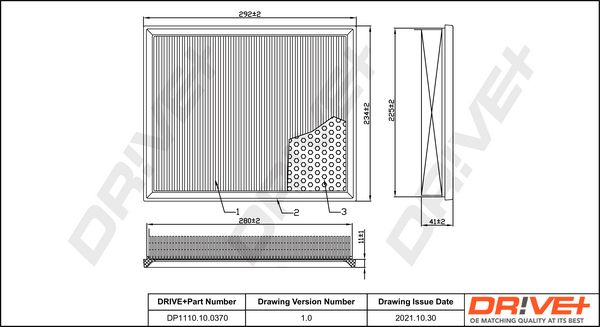 Oro filtras Dr!ve+ DP1110.10.0370