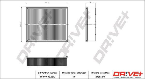 Air Filter Dr!ve+ DP1110.10.0372