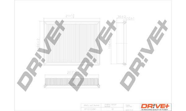 Oro filtras Dr!ve+ DP1110.10.0387