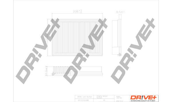 Повітряний фільтр Dr!ve+ DP1110.10.0388