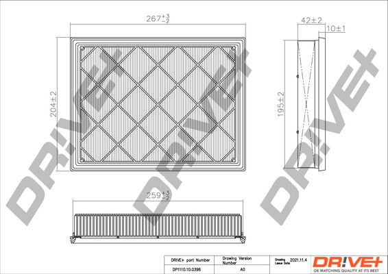 Oro filtras Dr!ve+ DP1110.10.0396