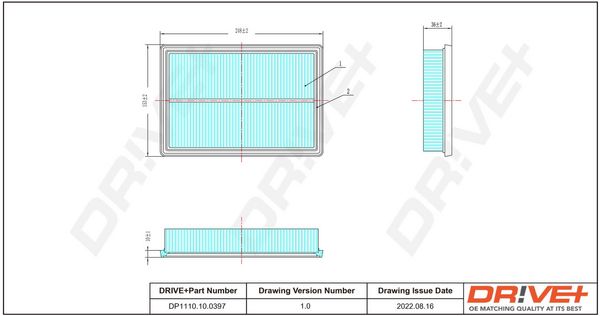 Oro filtras Dr!ve+ DP1110.10.0397