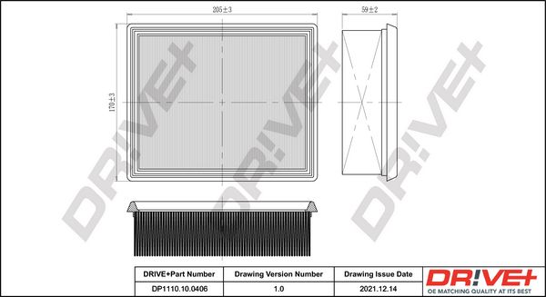 Oro filtras Dr!ve+ DP1110.10.0406