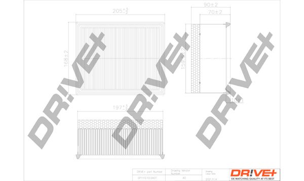 Повітряний фільтр Dr!ve+ DP1110.10.0407