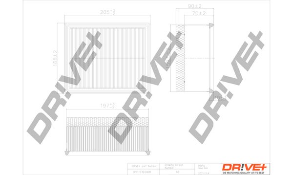 Повітряний фільтр Dr!ve+ DP1110.10.0408