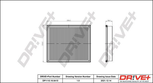 Air Filter Dr!ve+ DP1110.10.0410