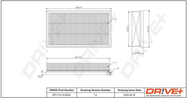 Air Filter Dr!ve+ DP1110.10.0429