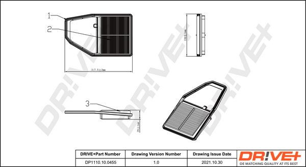 Air Filter Dr!ve+ DP1110.10.0455