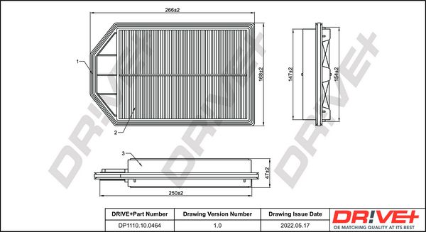 Oro filtras Dr!ve+ DP1110.10.0464