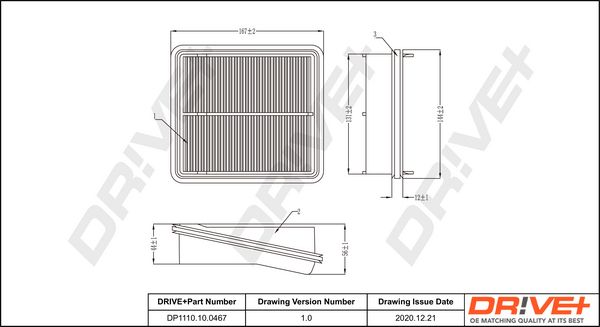 Air Filter Dr!ve+ DP1110.10.0467