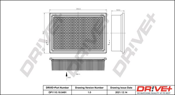 Air Filter Dr!ve+ DP1110.10.0491