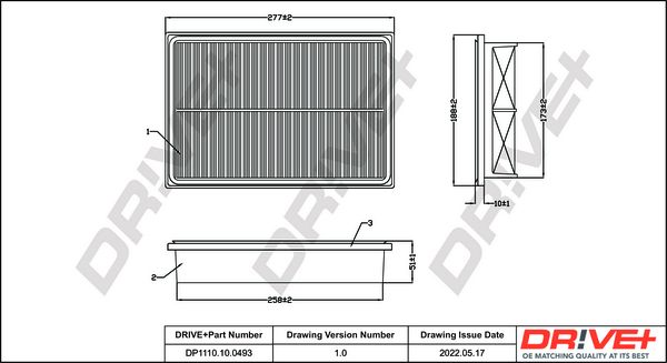 Oro filtras Dr!ve+ DP1110.10.0493