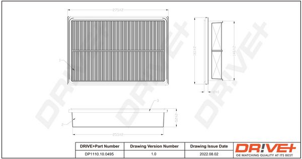 Oro filtras Dr!ve+ DP1110.10.0495