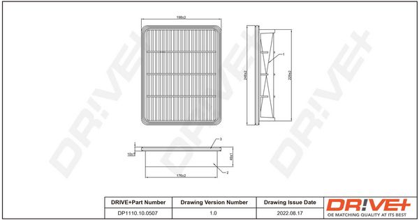 Air Filter Dr!ve+ DP1110.10.0507