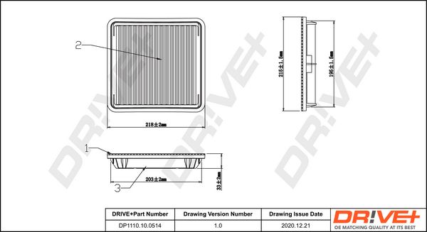 Air Filter Dr!ve+ DP1110.10.0514