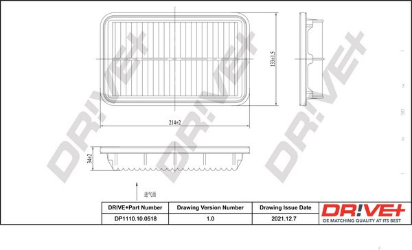 Air Filter Dr!ve+ DP1110.10.0518