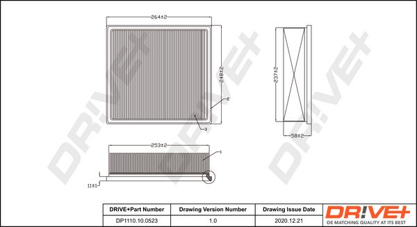 Air Filter Dr!ve+ DP1110.10.0523