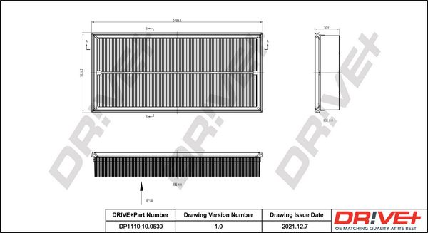 Air Filter Dr!ve+ DP1110.10.0530