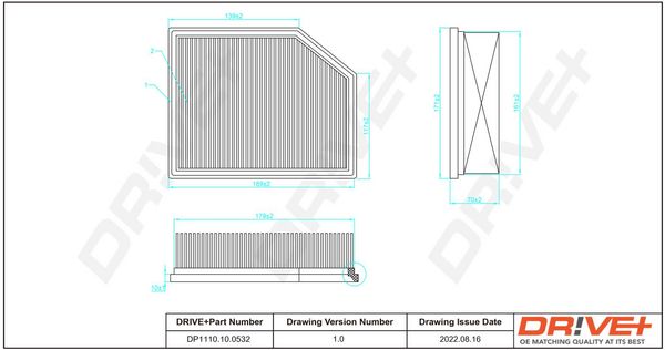 Air Filter Dr!ve+ DP1110.10.0532