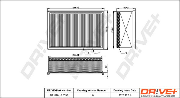 Oro filtras Dr!ve+ DP1110.10.0533