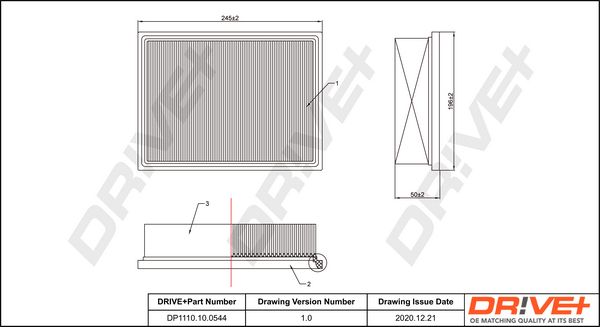 Air Filter Dr!ve+ DP1110.10.0544