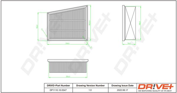 Air Filter Dr!ve+ DP1110.10.0547