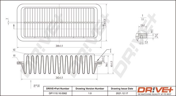 Air Filter Dr!ve+ DP1110.10.0562