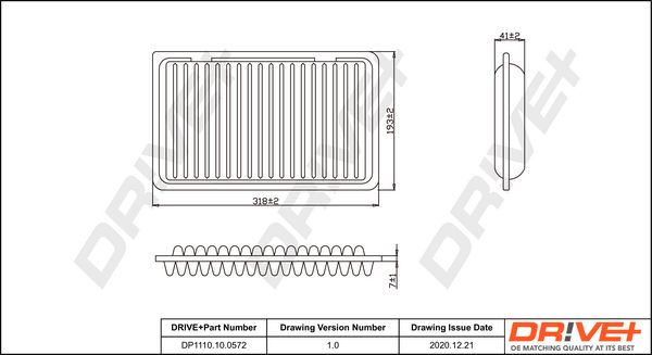 Air Filter Dr!ve+ DP1110.10.0572