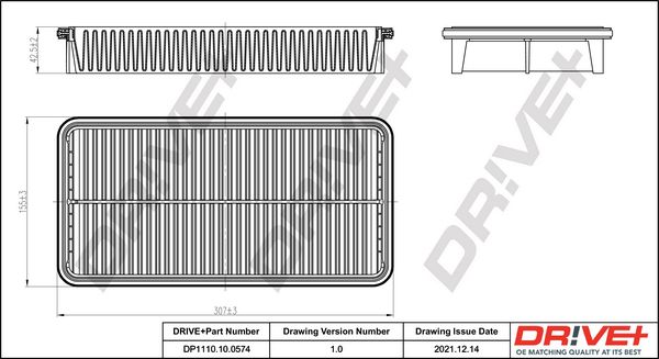 Air Filter Dr!ve+ DP1110.10.0574