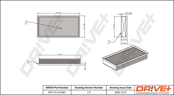 Air Filter Dr!ve+ DP1110.10.0581