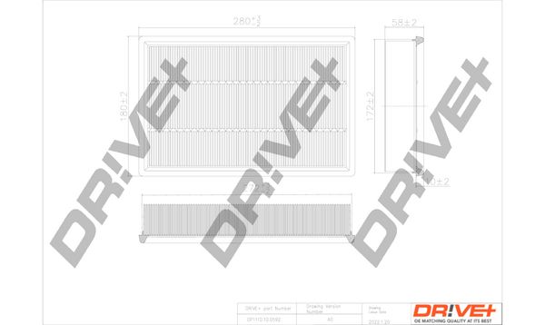 Повітряний фільтр Dr!ve+ DP1110.10.0592