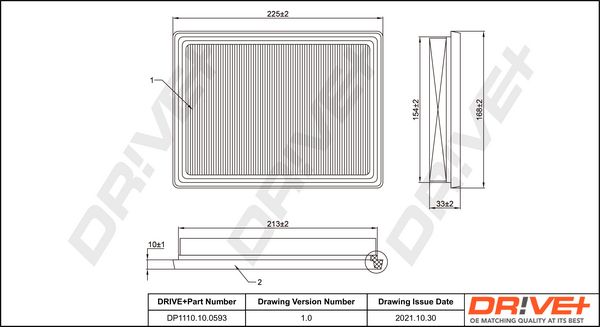 Air Filter Dr!ve+ DP1110.10.0593